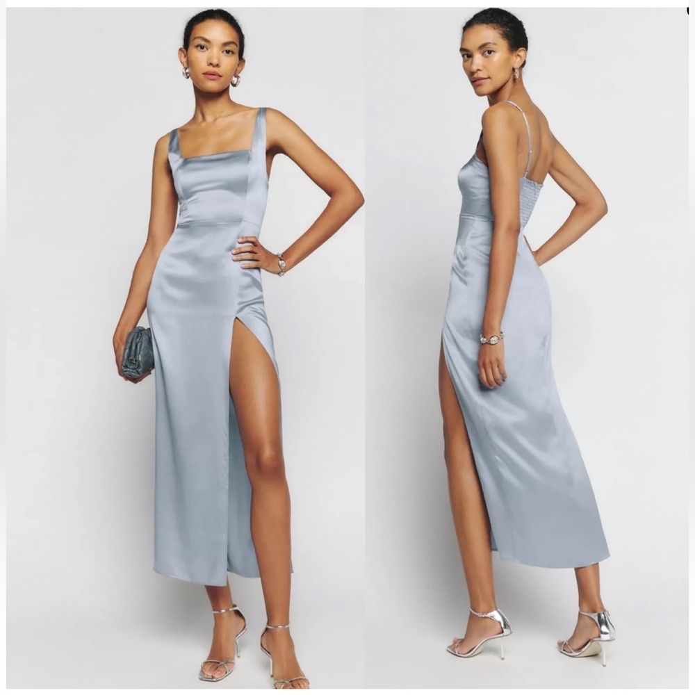 Reformation Solay silk midi dress